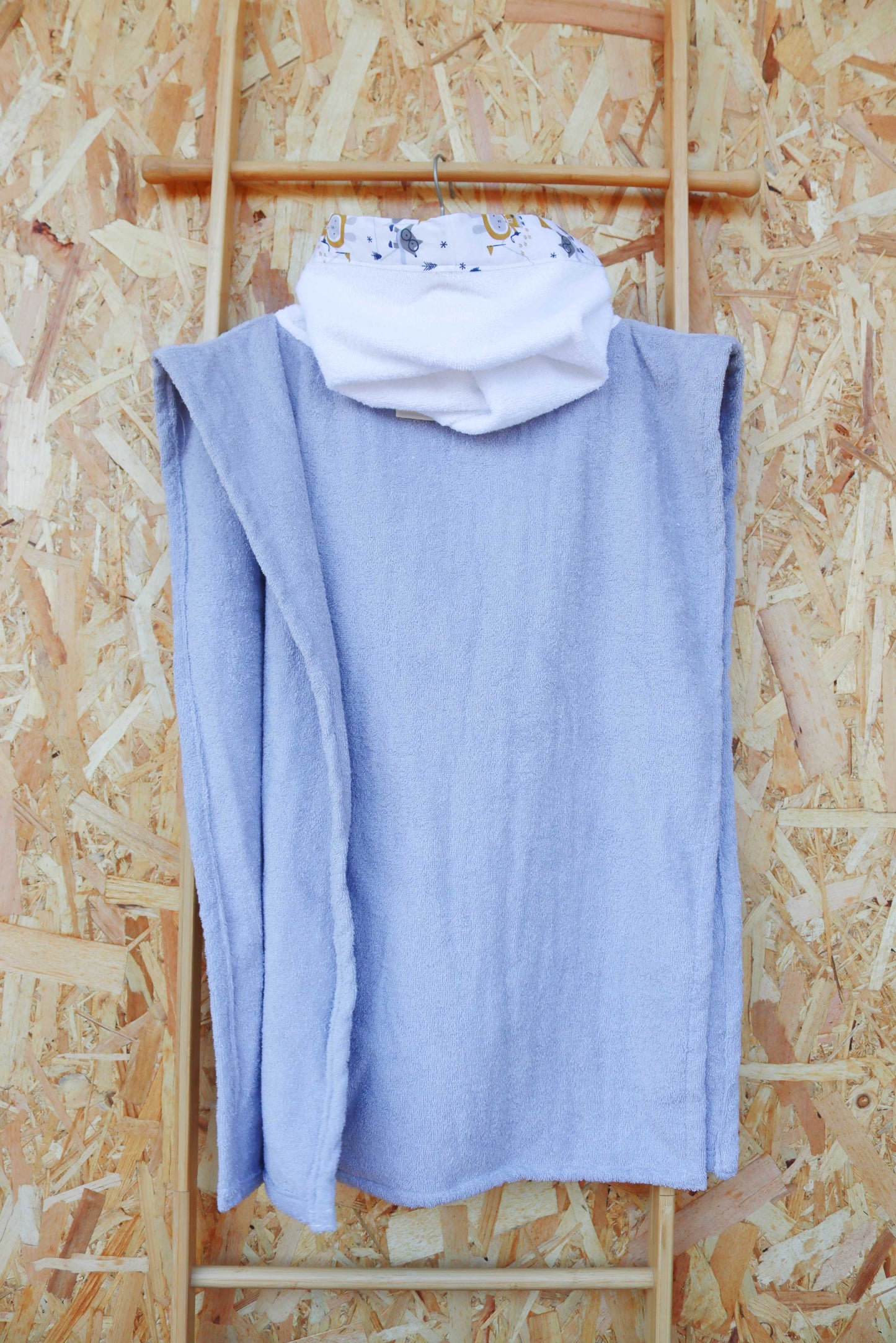 Blue-Grey Hues Poncho Towel