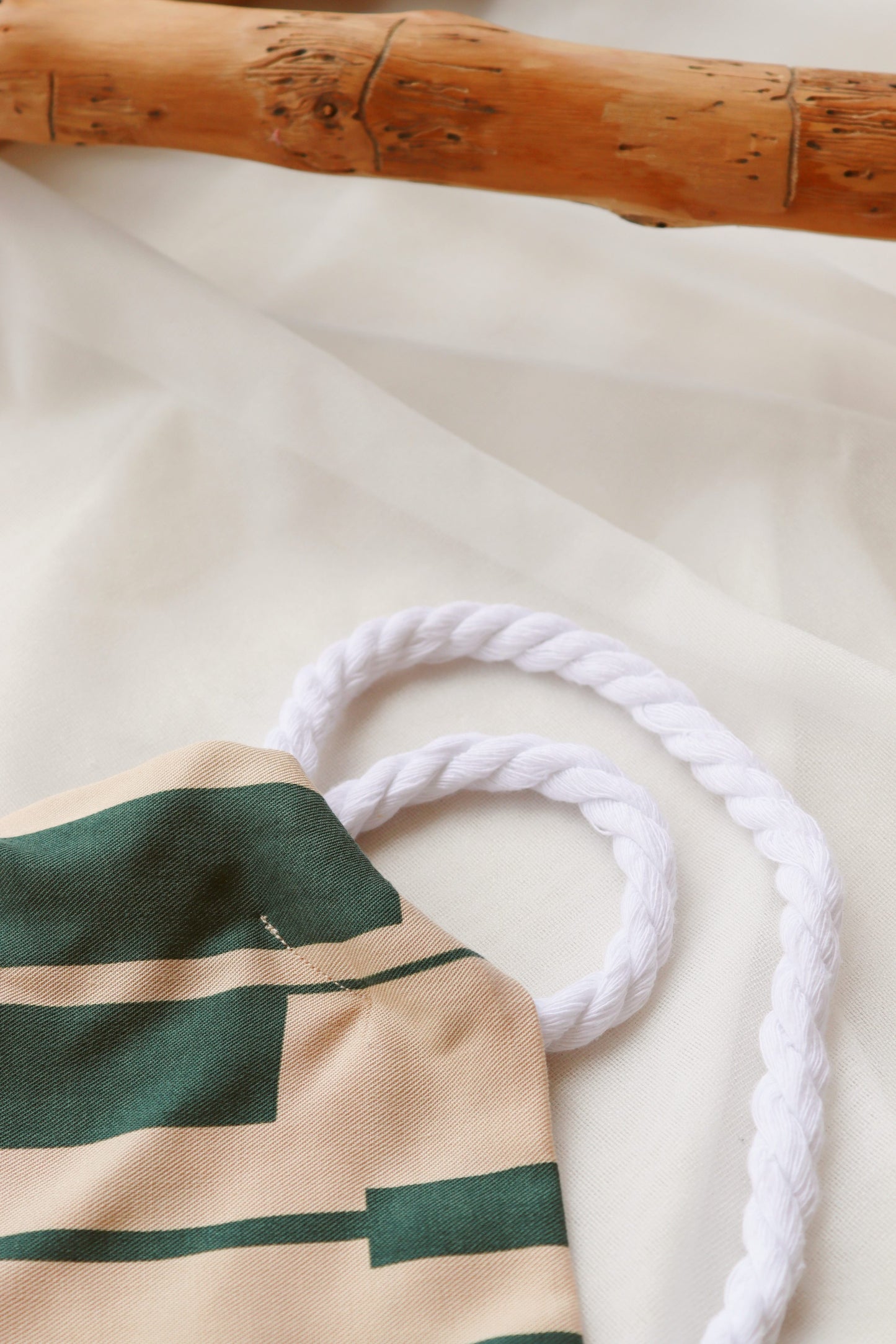 Ecovero Green-Beige Summer Top
