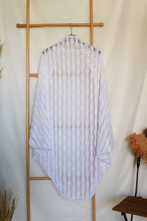 White Summer Kimono Jacket