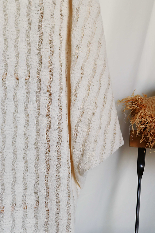 Natural Beige Summer Kimono Jacket