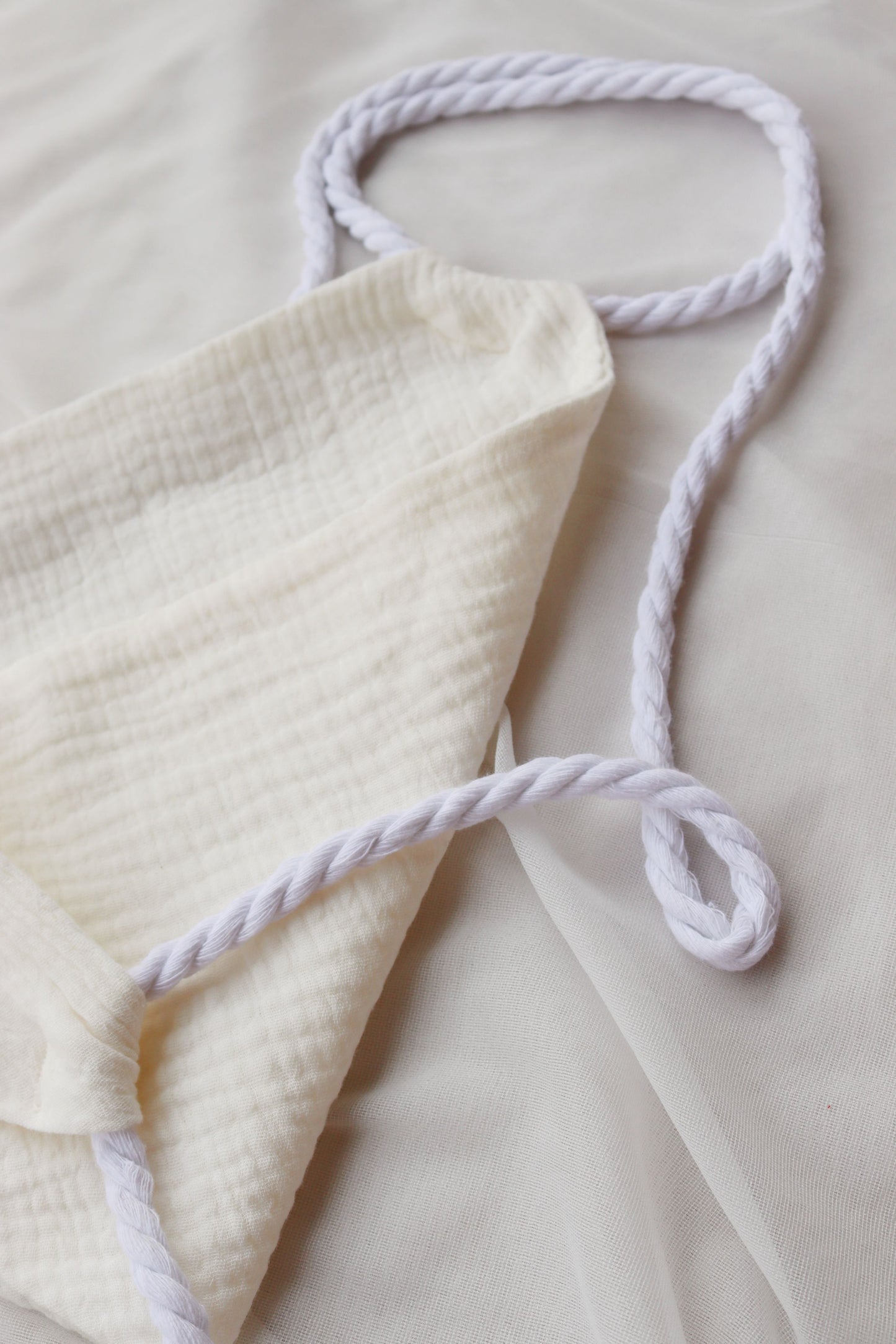 Ivory Organic Cotton Summer Triangle Top