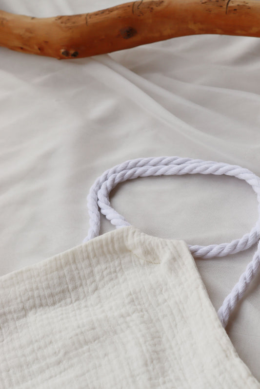 Ivory Organic Cotton Summer Triangle Top