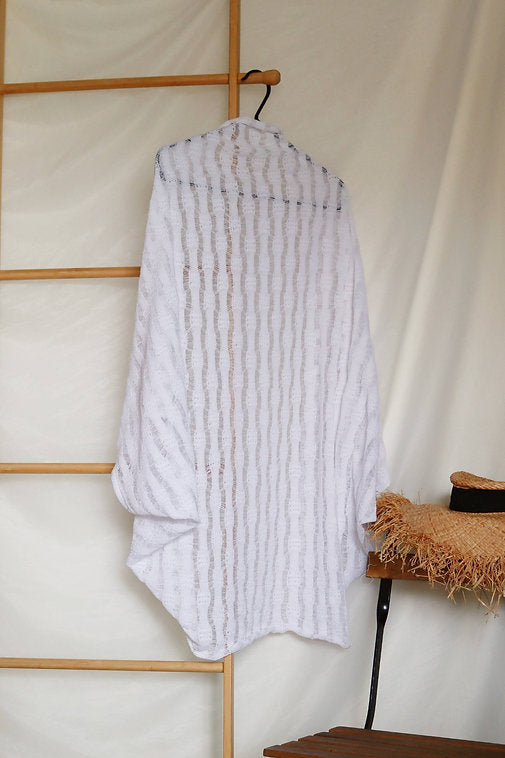 White Summer Kimono Jacket