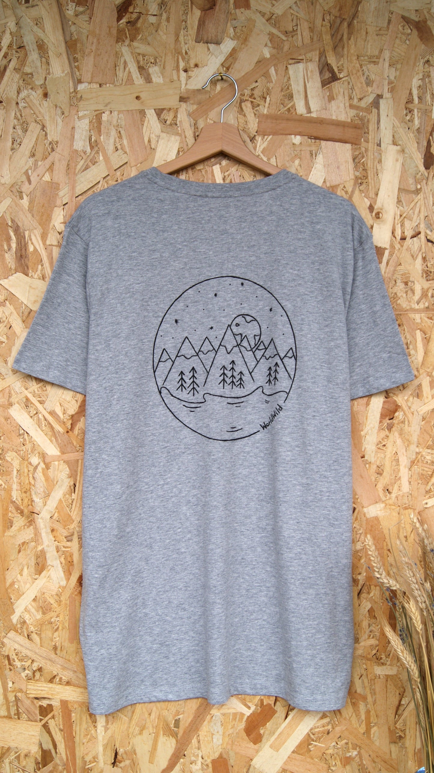 The Lake Design Heather Grey Tee