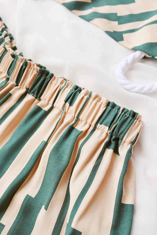 Ecovero Beige-Green Summer Outfit