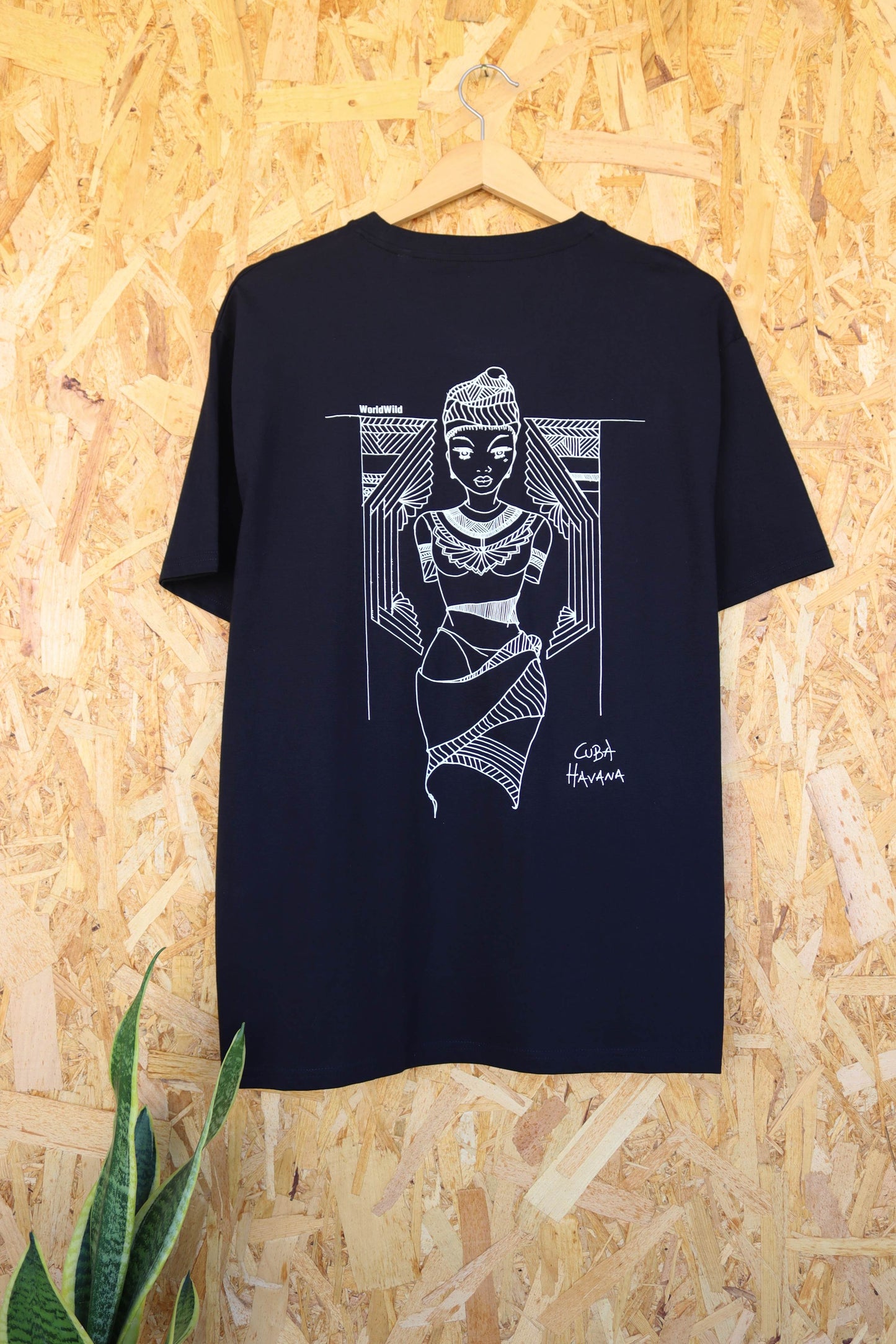 Havana Cuba Print Black Tee