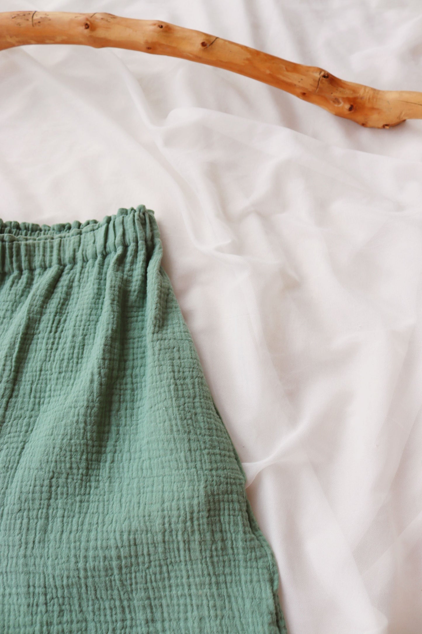 Dark Mint Organic Cotton Shorts