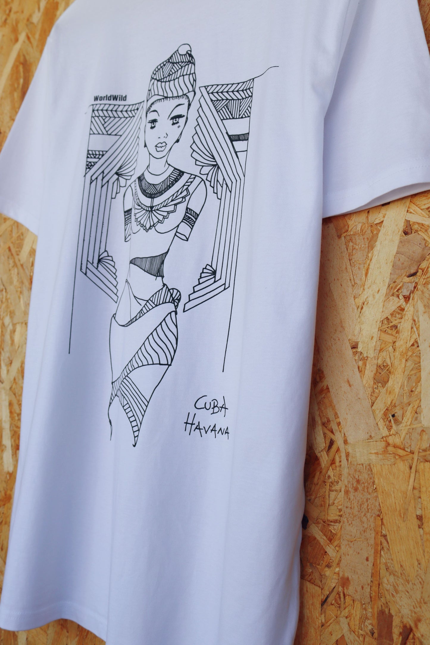Havana Cuba Print White Tee