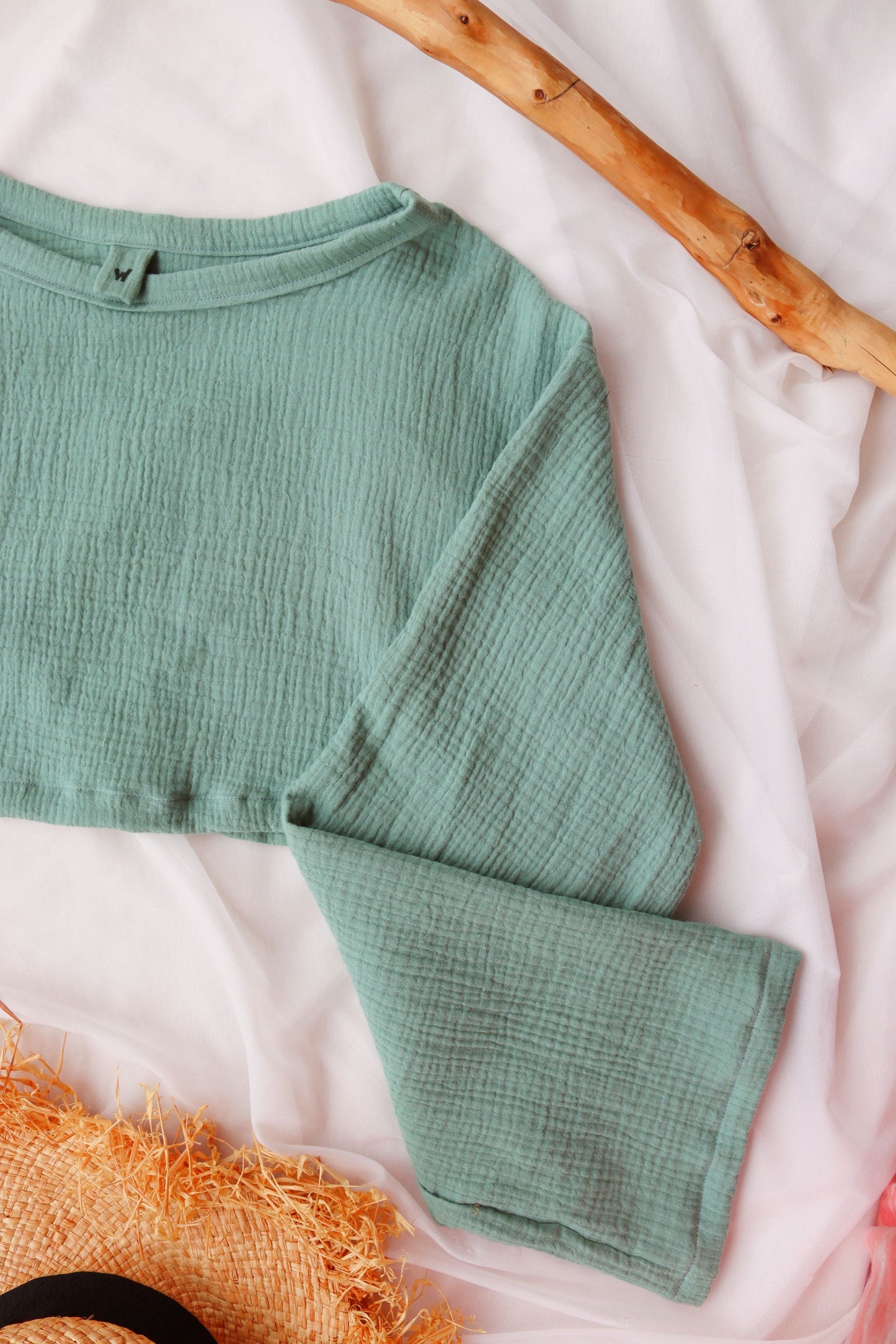 Dark Mint Organic Cotton Top