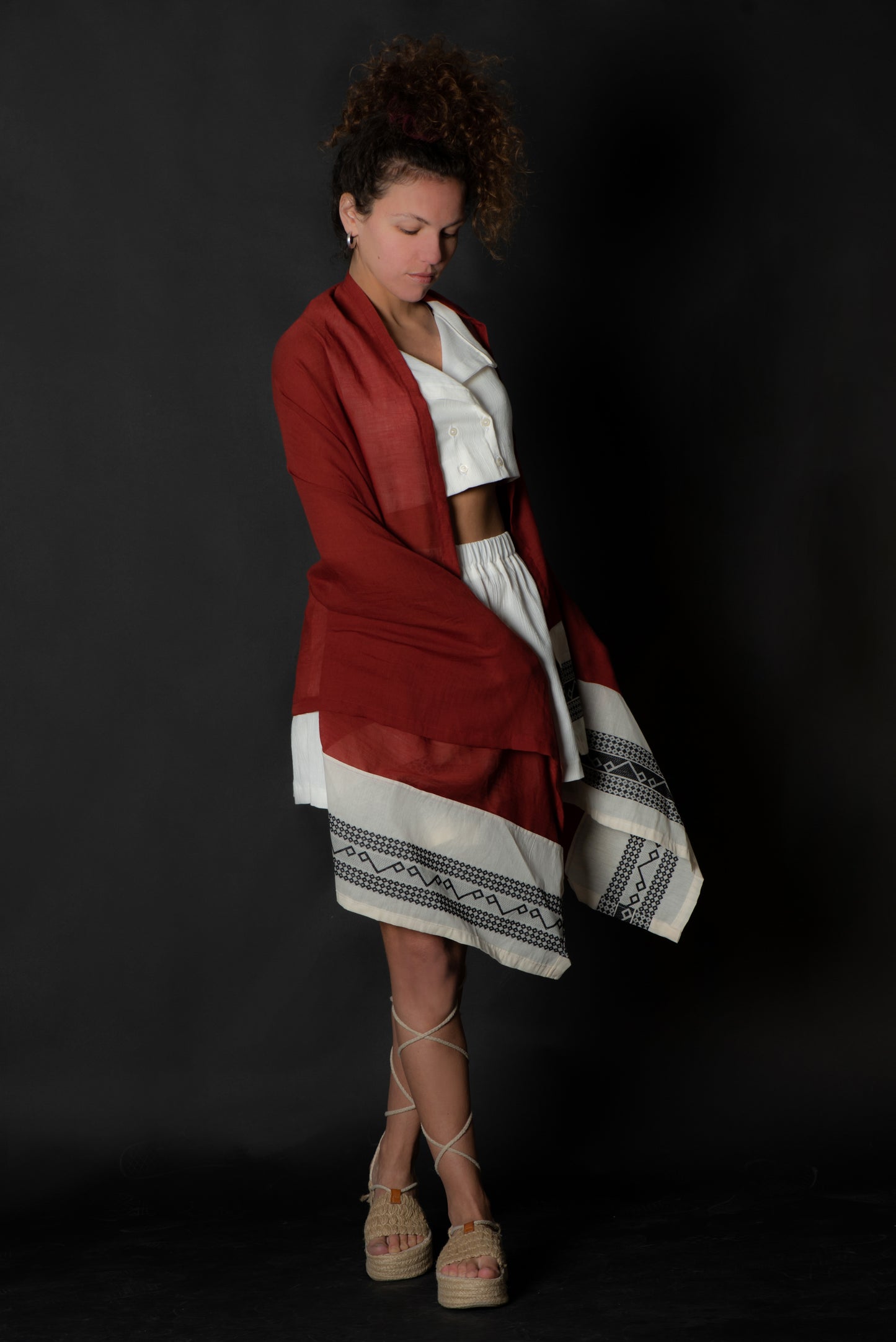 Fiery Elegance - The Summer Shawl