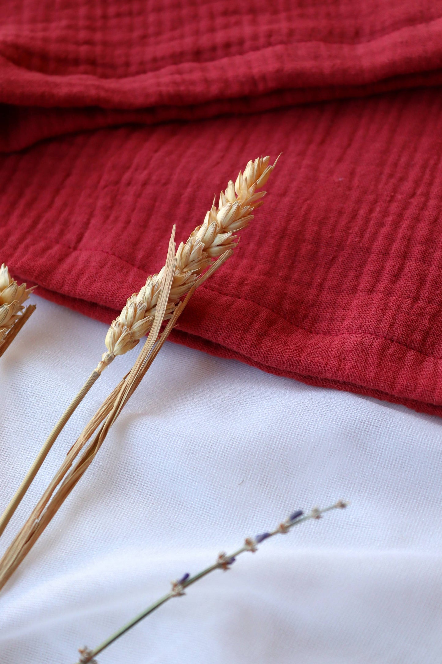 Organic Cotton Dark Red Spring Top