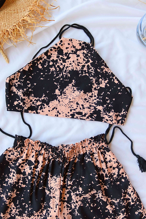Peach Splash Ecovero Summer Outfit