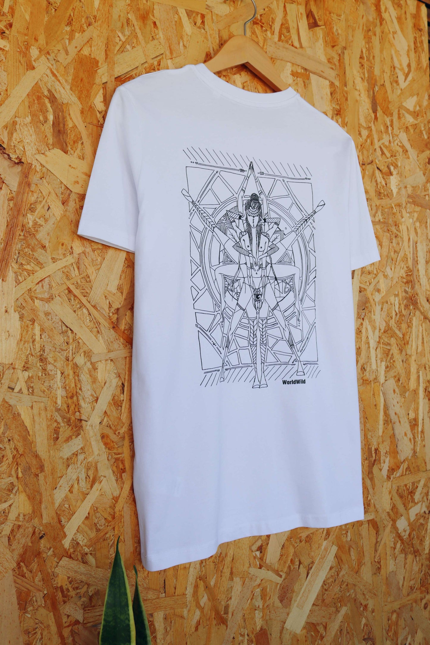 Chaos Print Black Tee