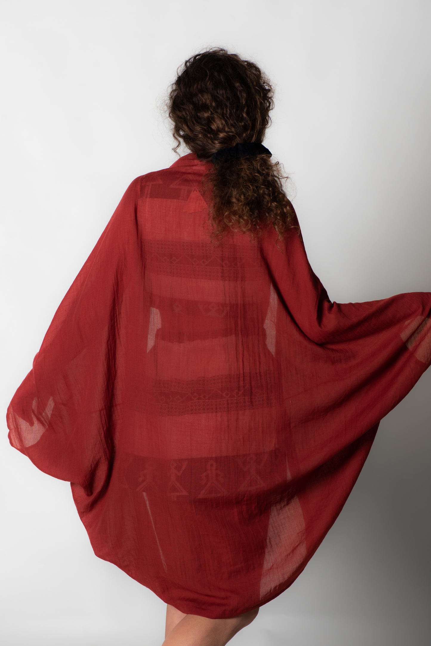 Fiery Elegance | The Kimono Summer Jacket