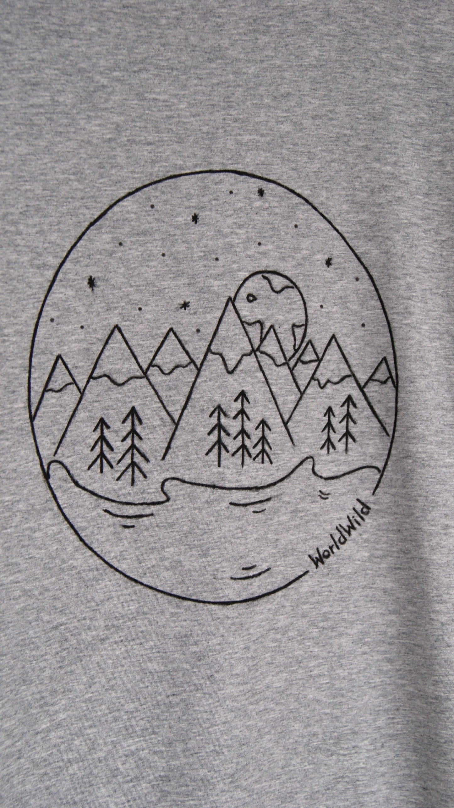 The Lake Design Heather Grey Tee
