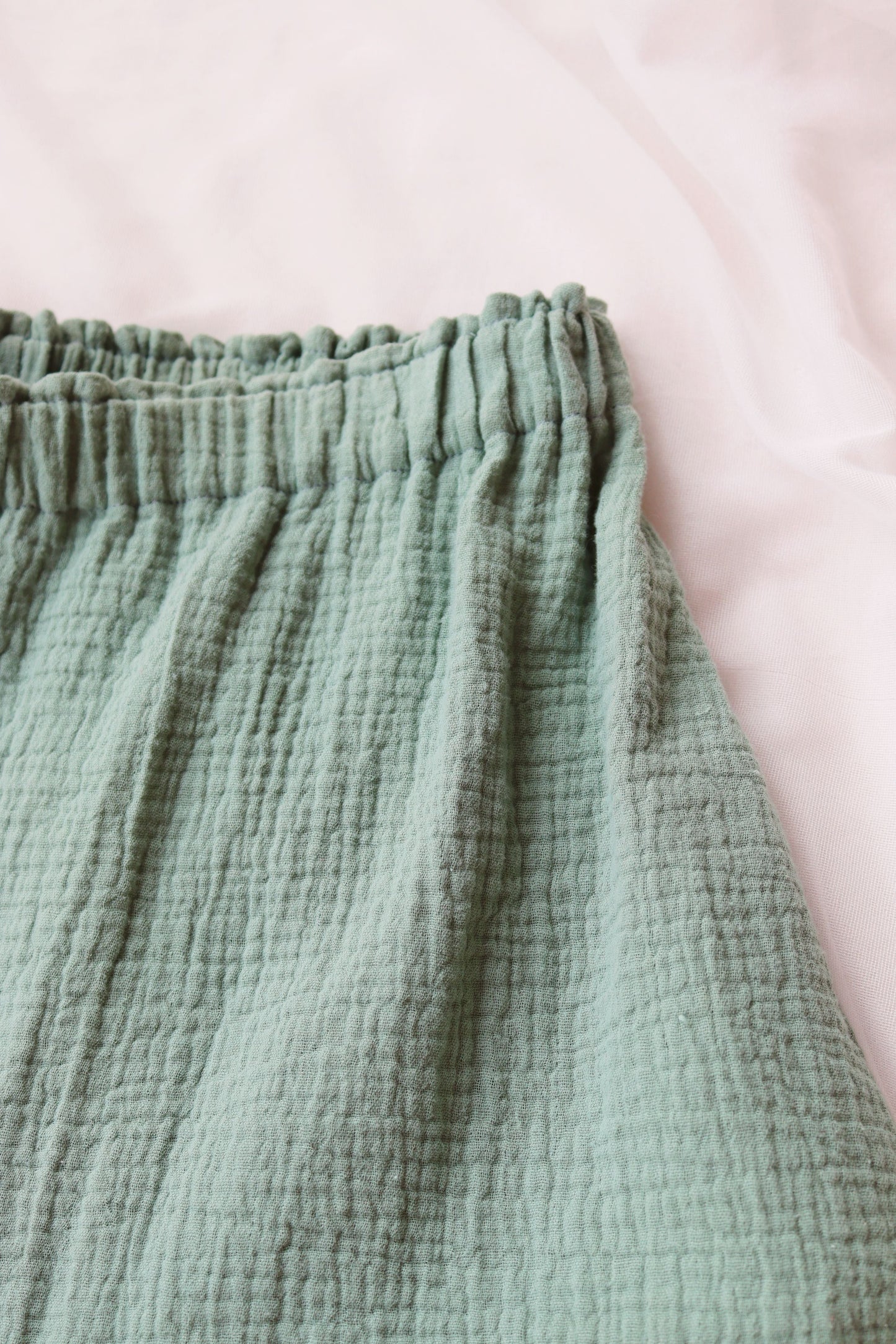 Dark Mint Organic Cotton Shorts
