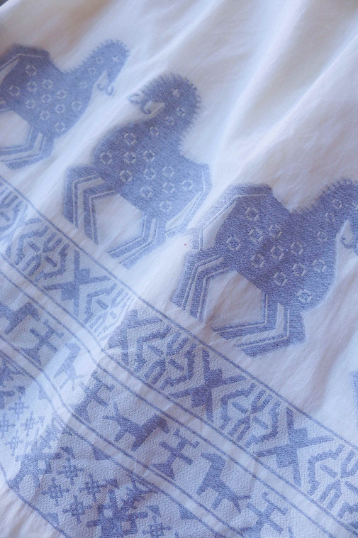 Ancient Echoes Cotton Summer Maxi Skirt