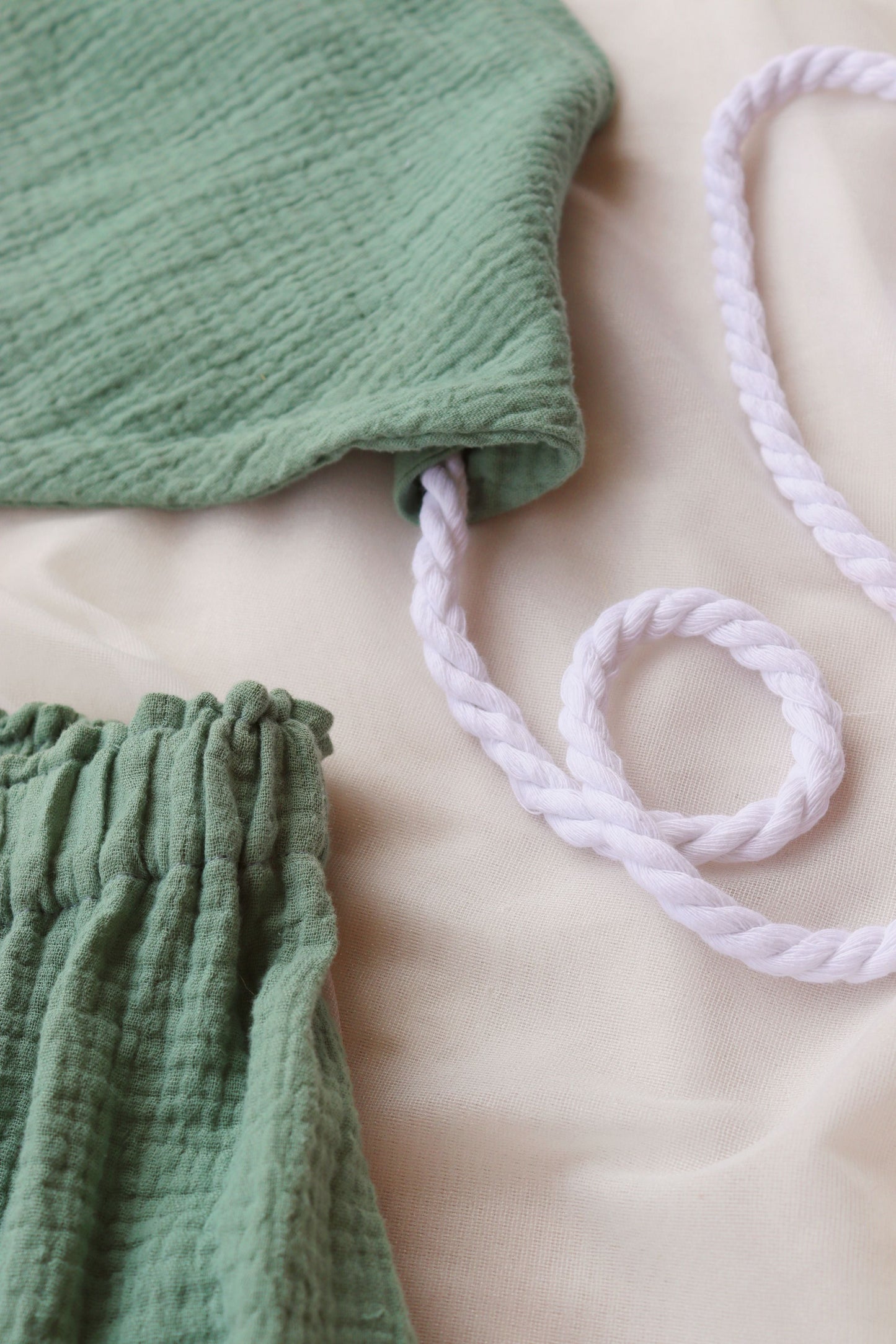 Dark Mint Organic Cotton Set