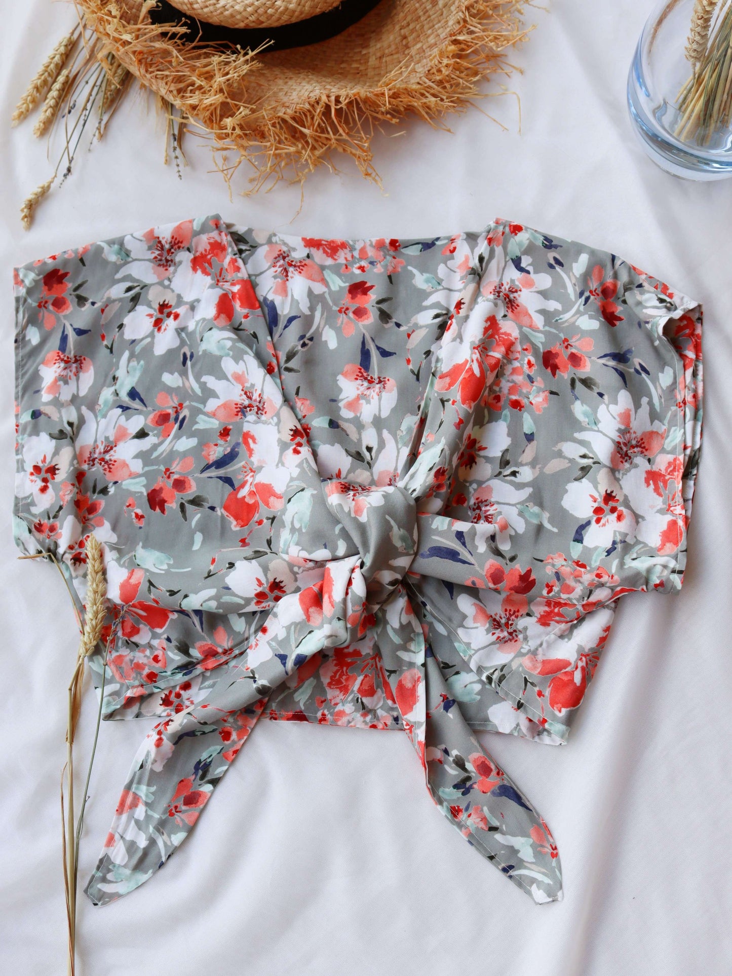 Floral Deadstock Viscose Summer Outfit