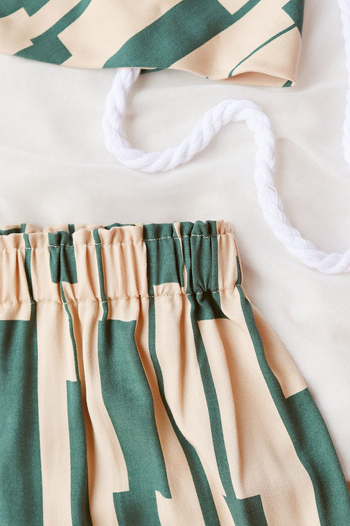 Ecovero Beige-Green Summer Outfit