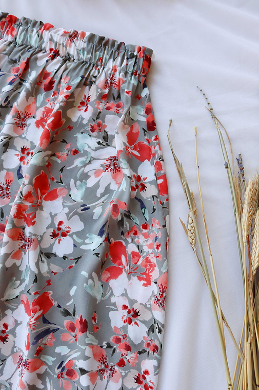 Floral Deadstock Viscose Summer Outfit