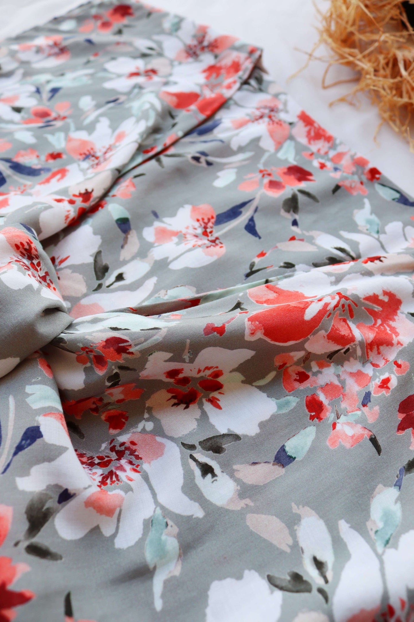 Floral Deadstock Viscose Summer Outfit