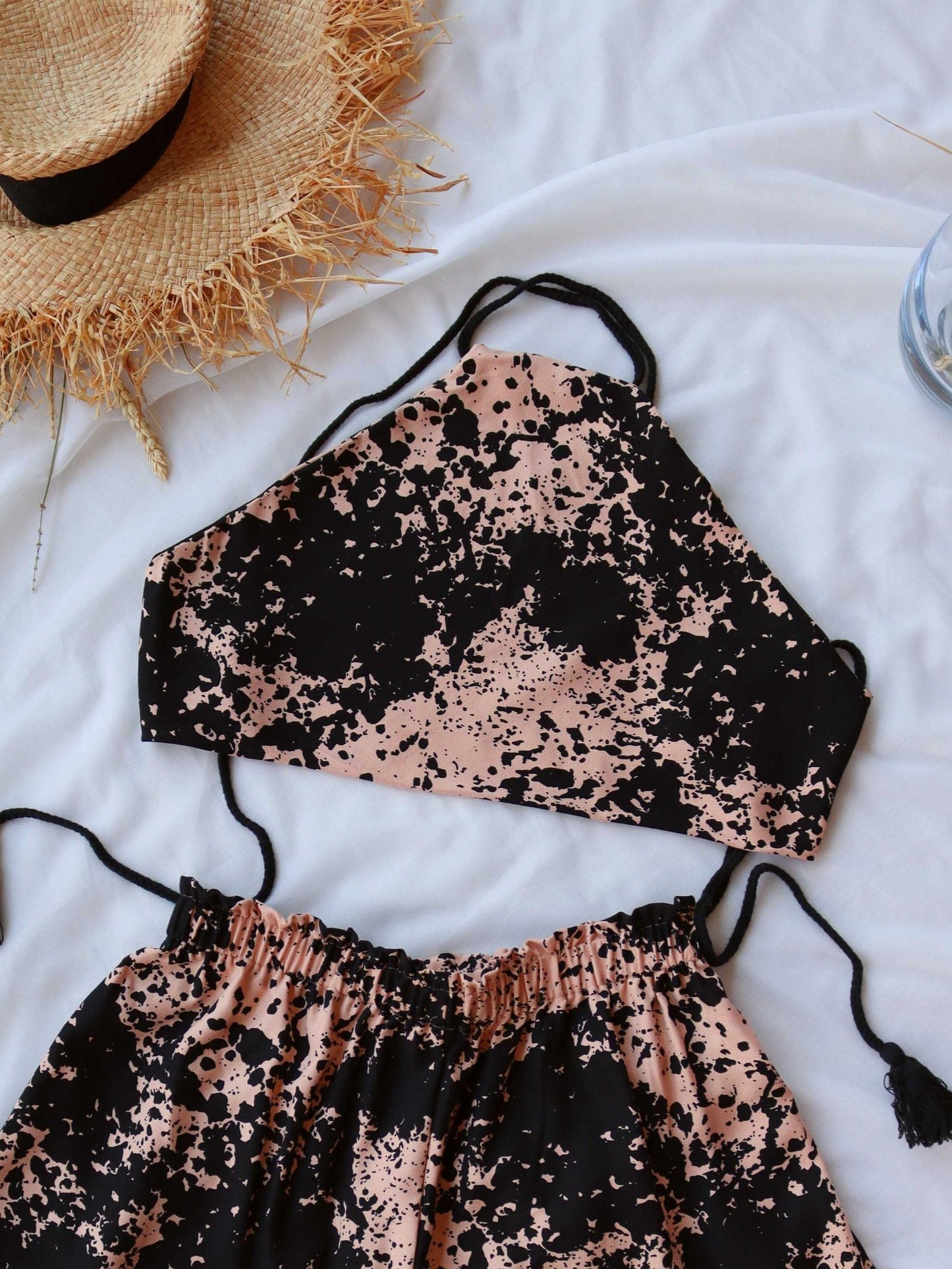 Peach Splash Ecovero Summer Triangle Top