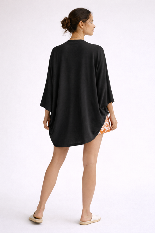 Always With Me - Black Iris Kimono