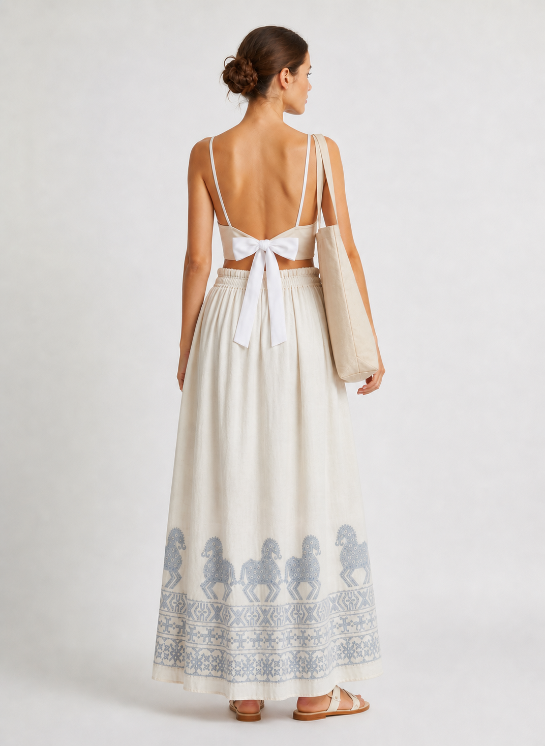 Ione Embroidered Cotton Set