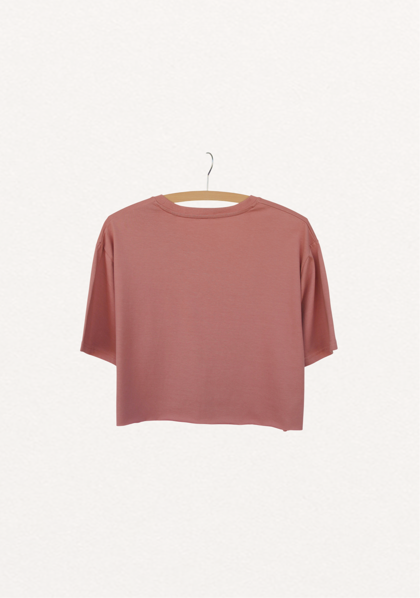 Wild Crop Tee - Dusty Pink
