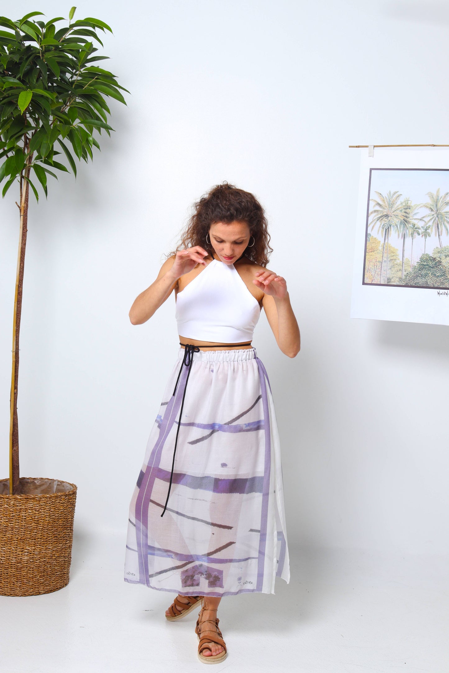 The Softest Touch - Light Abstract Blue Outfit