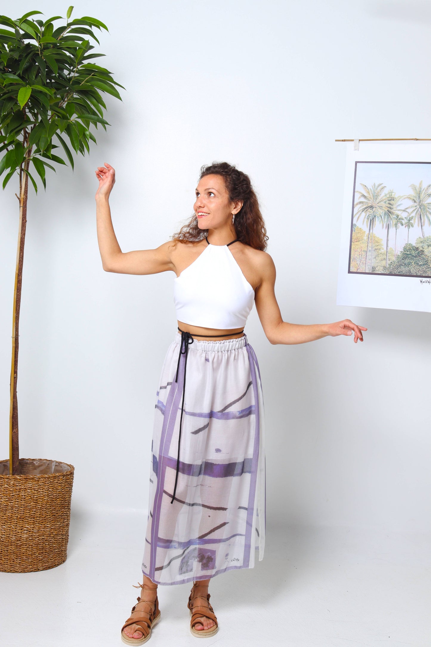 The Softest Touch - Light Abstract Blue Outfit