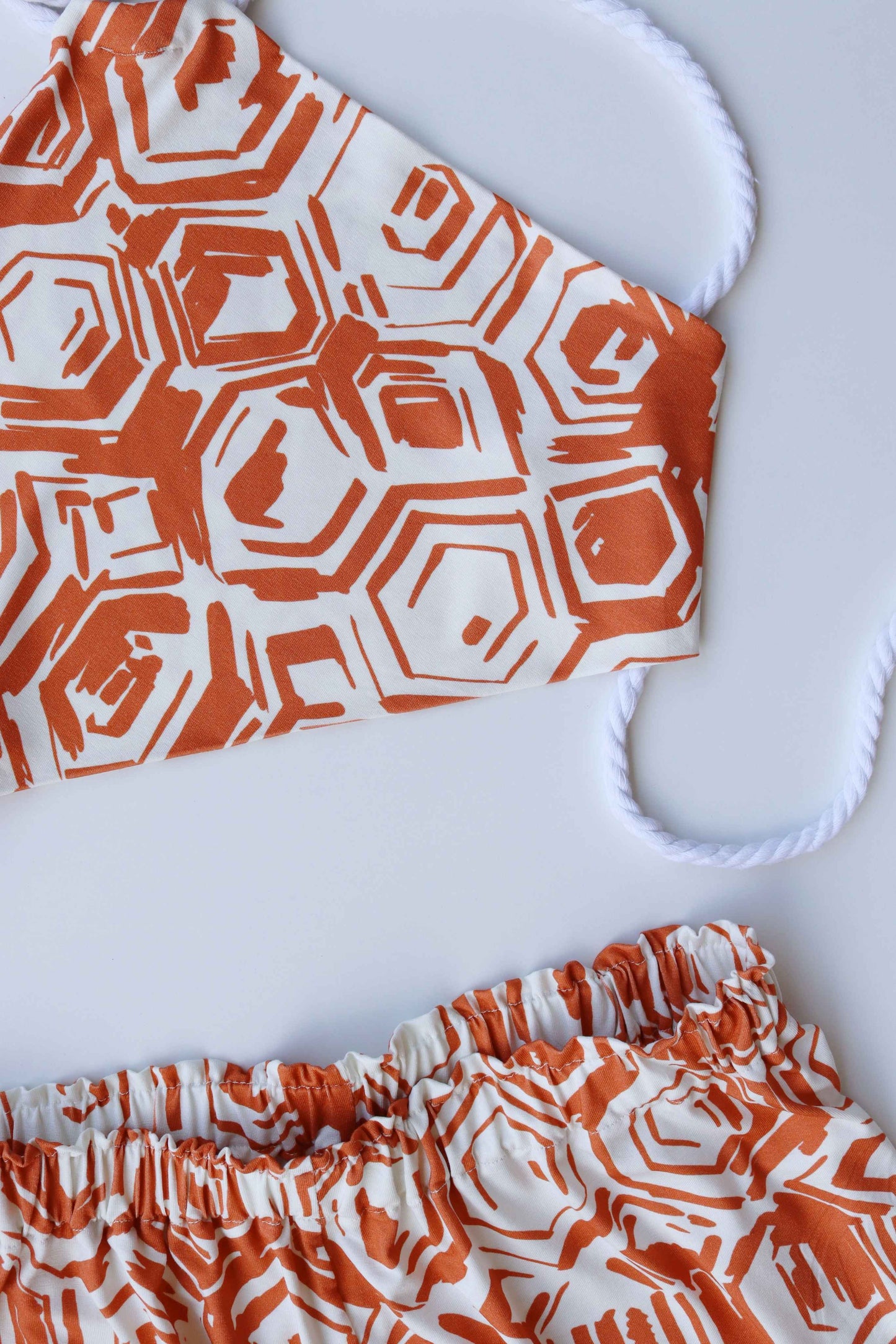 Dark Orange Hues Summer Top