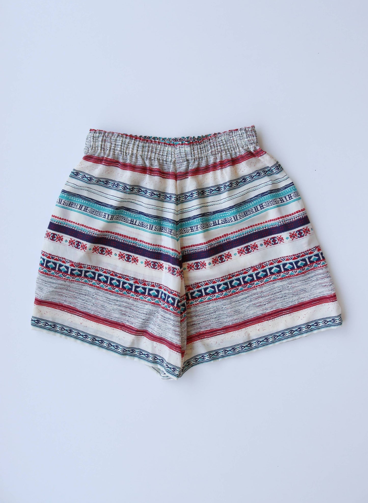 Boho Vibes Deadstock Viscose Shorts – Earthy Boho Summer Shorts