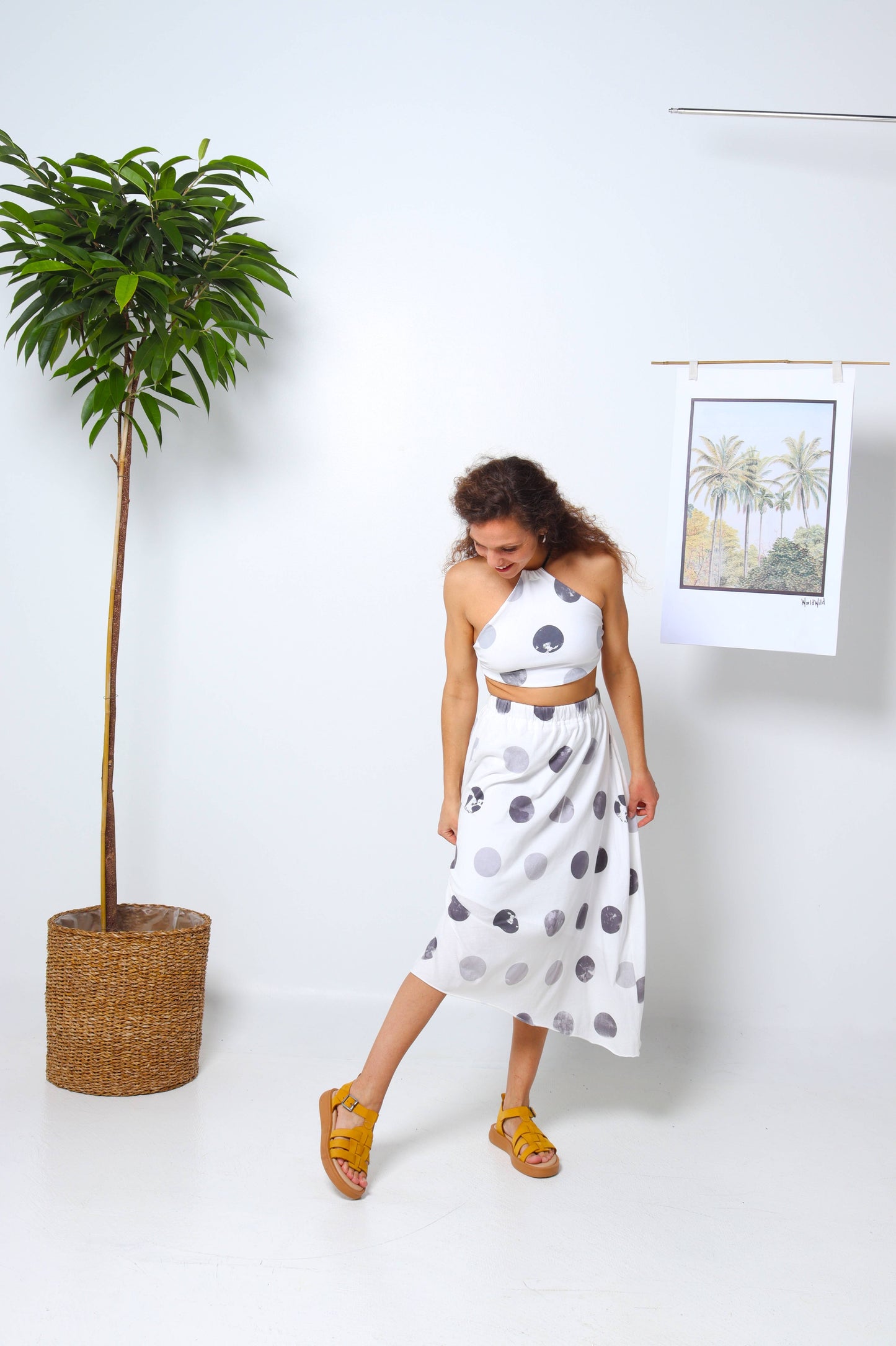 Full Moon Print Summer Set