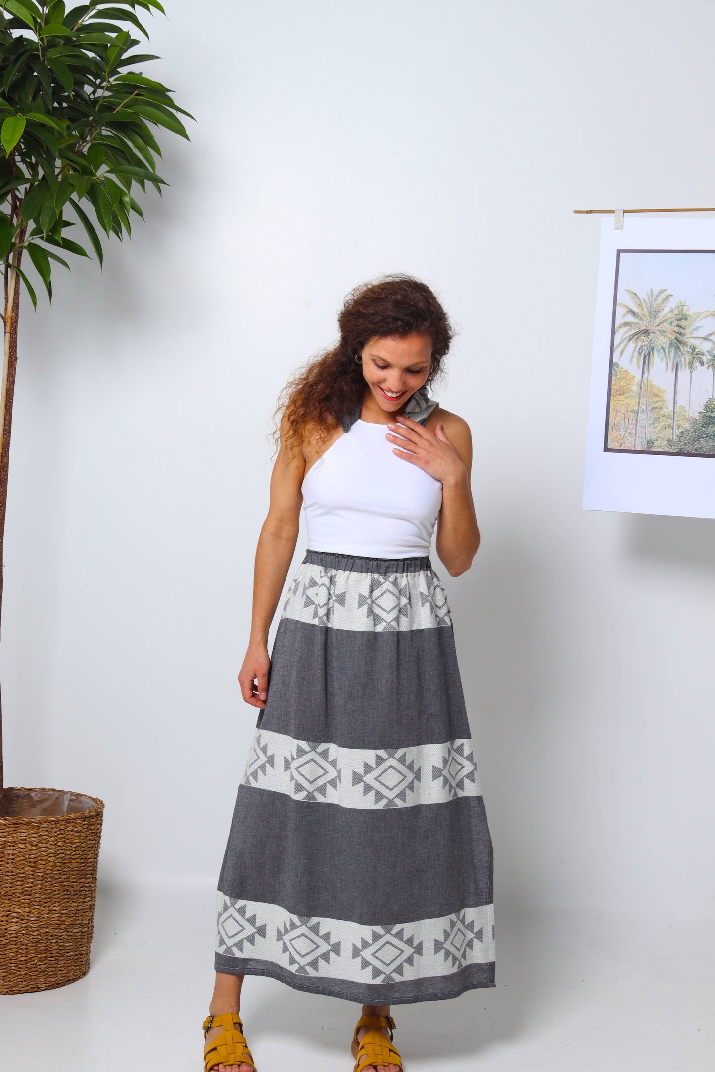 Boho Vibes Cotton Summer Skirt
