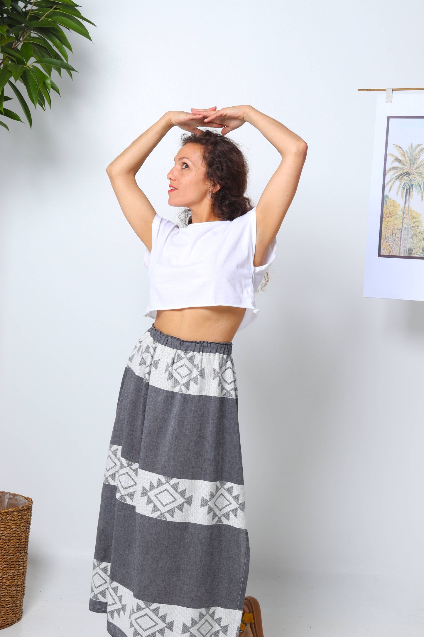 Boho Vibes Cotton Summer Skirt