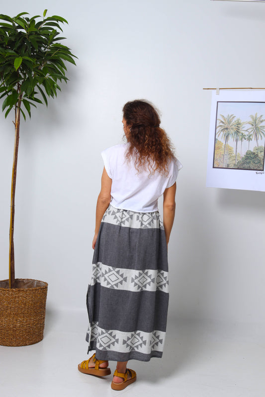 Boho Vibes Cotton Summer Skirt