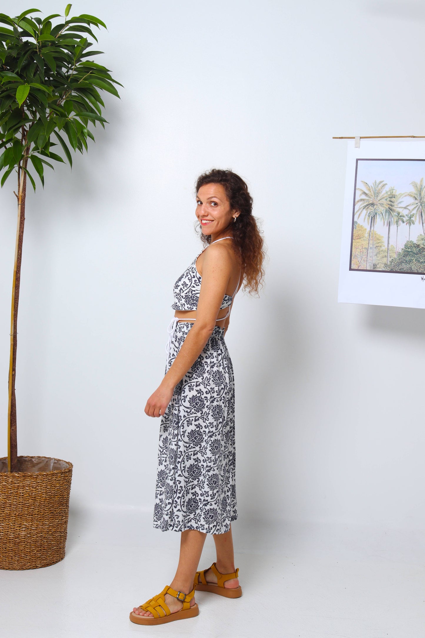 Navy Blooms Skirt – Fresh Bloom Summer Skirt