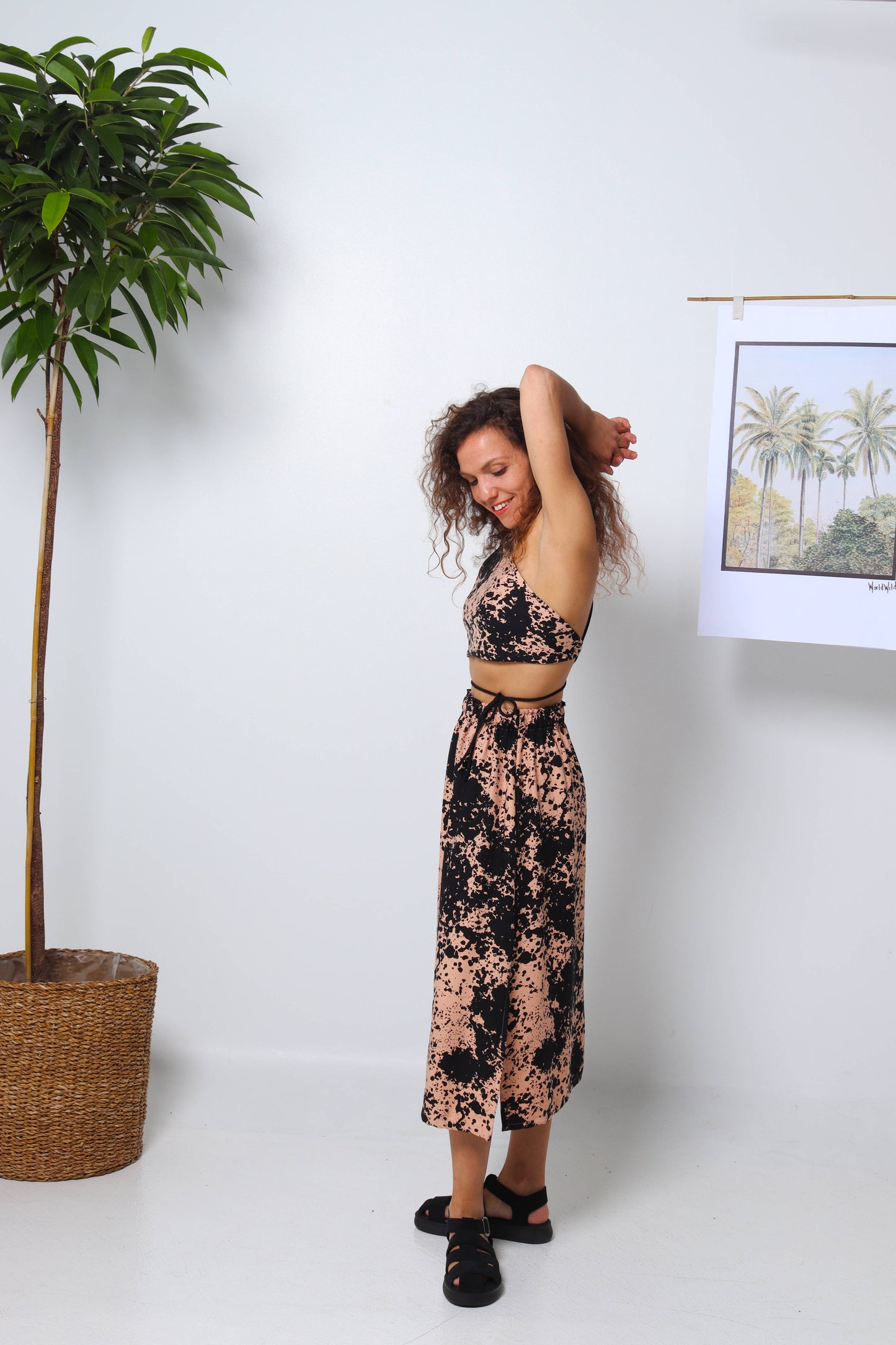 Peach Splash Summer Outfit