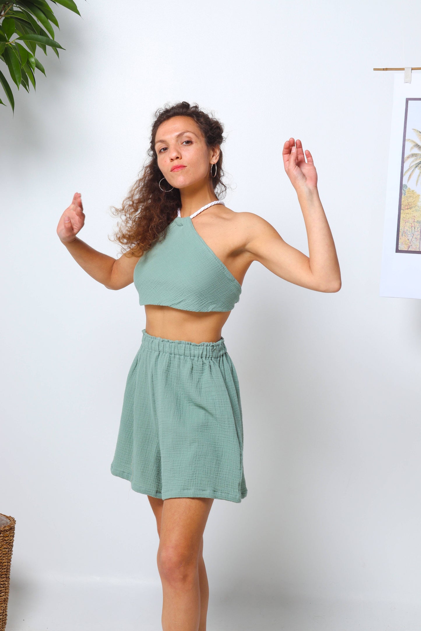 Dark Mint Organic Cotton Set