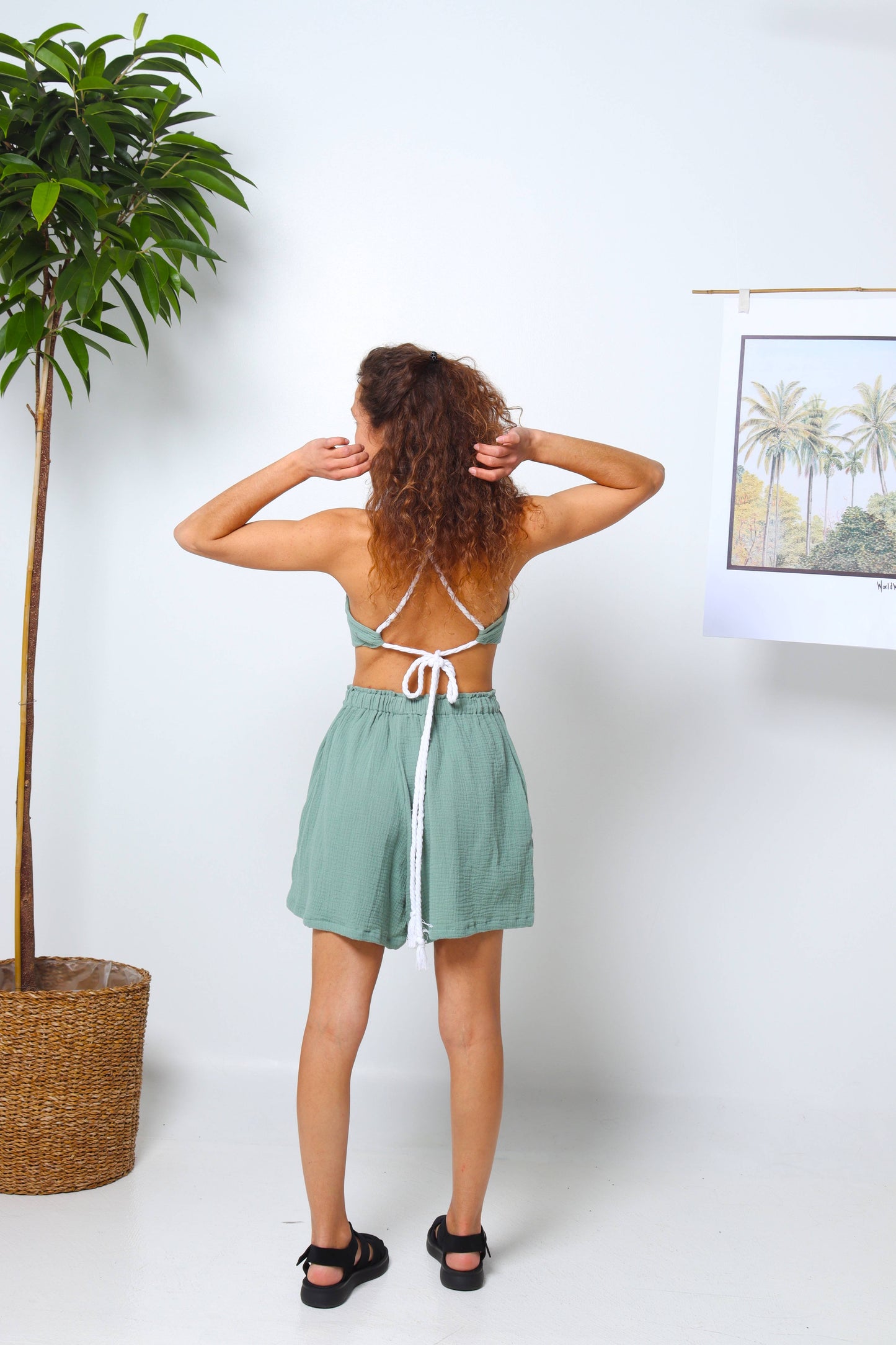 Dark Mint Organic Cotton Set