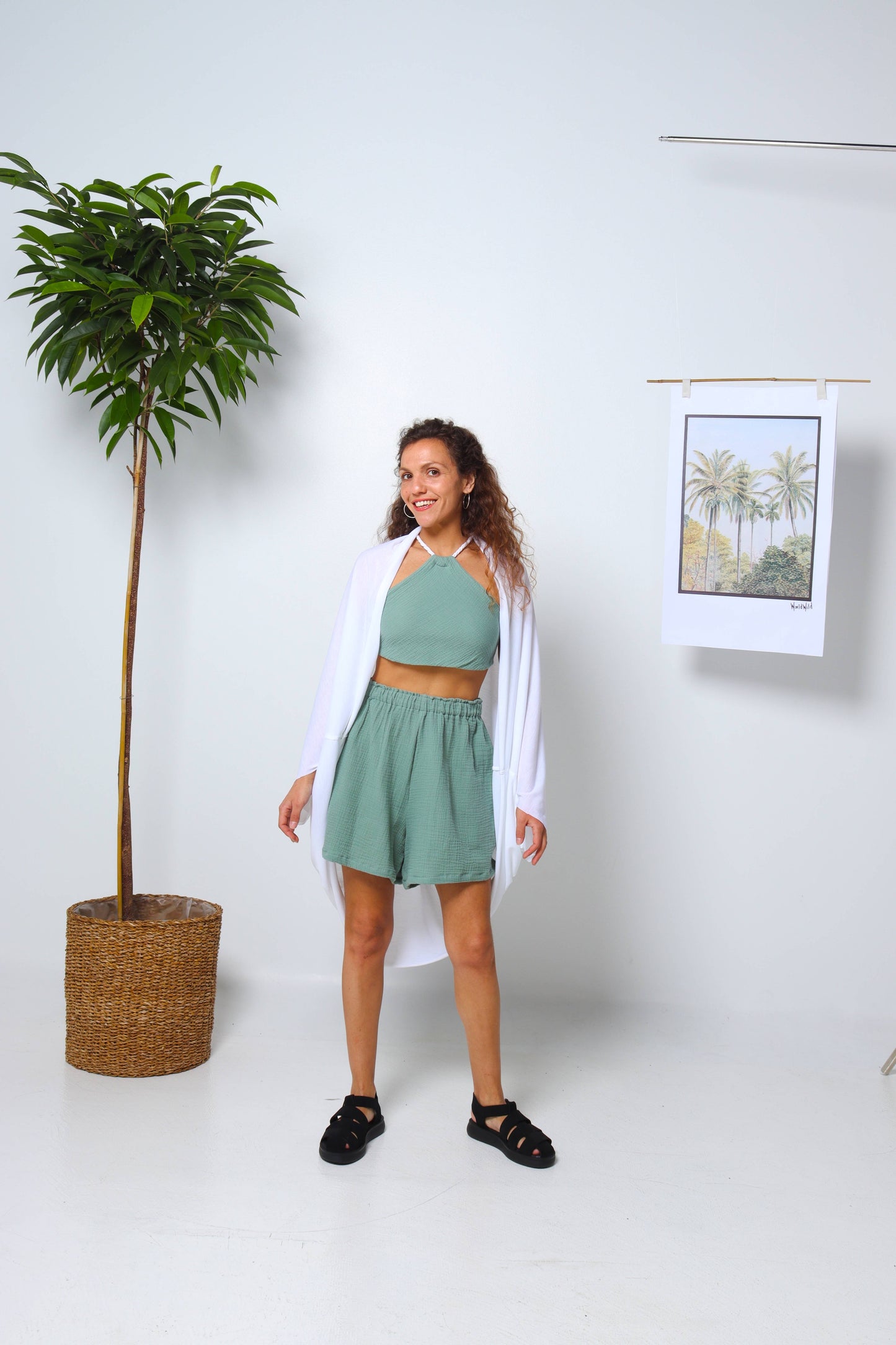 Dark Mint Organic Cotton Set