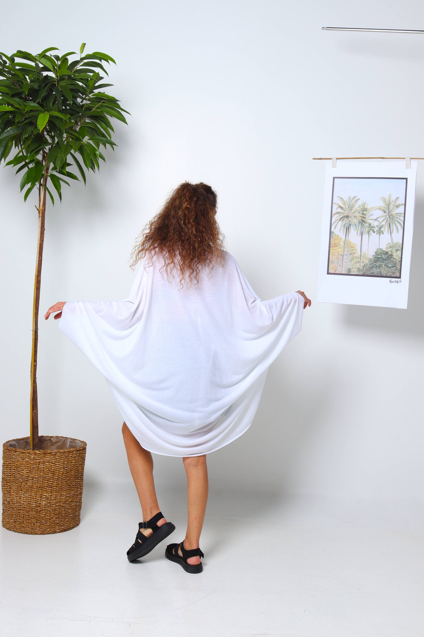 Soft White Kimono Jacket
