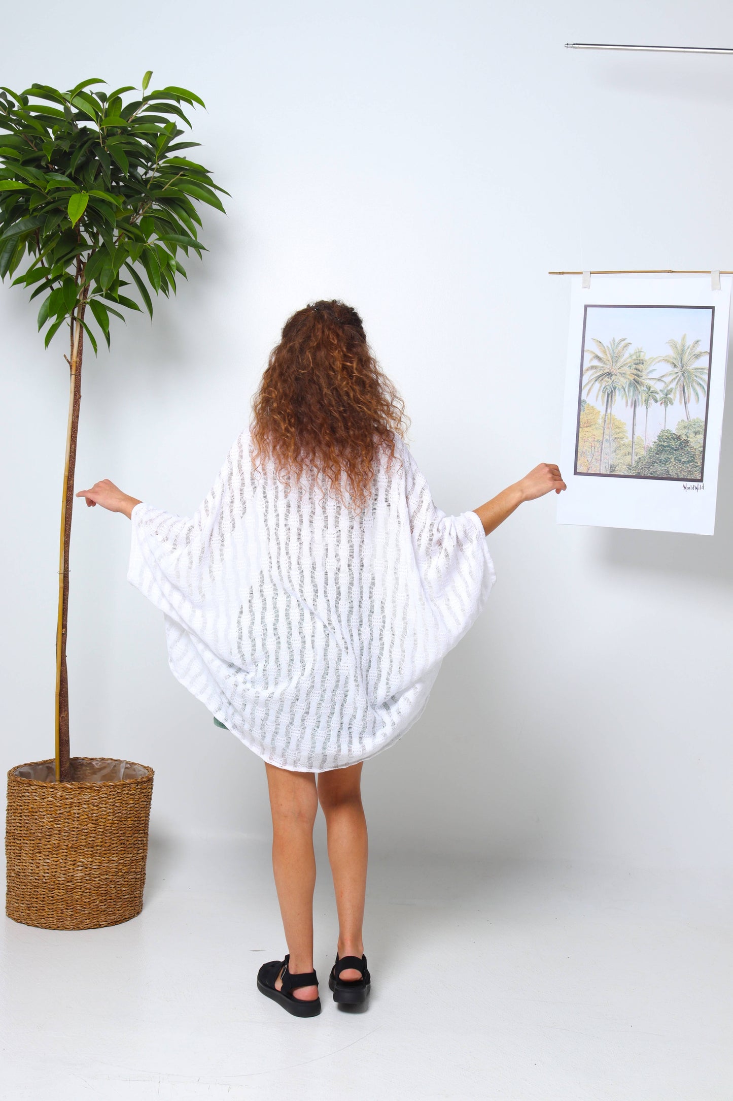 White Summer Kimono Jacket