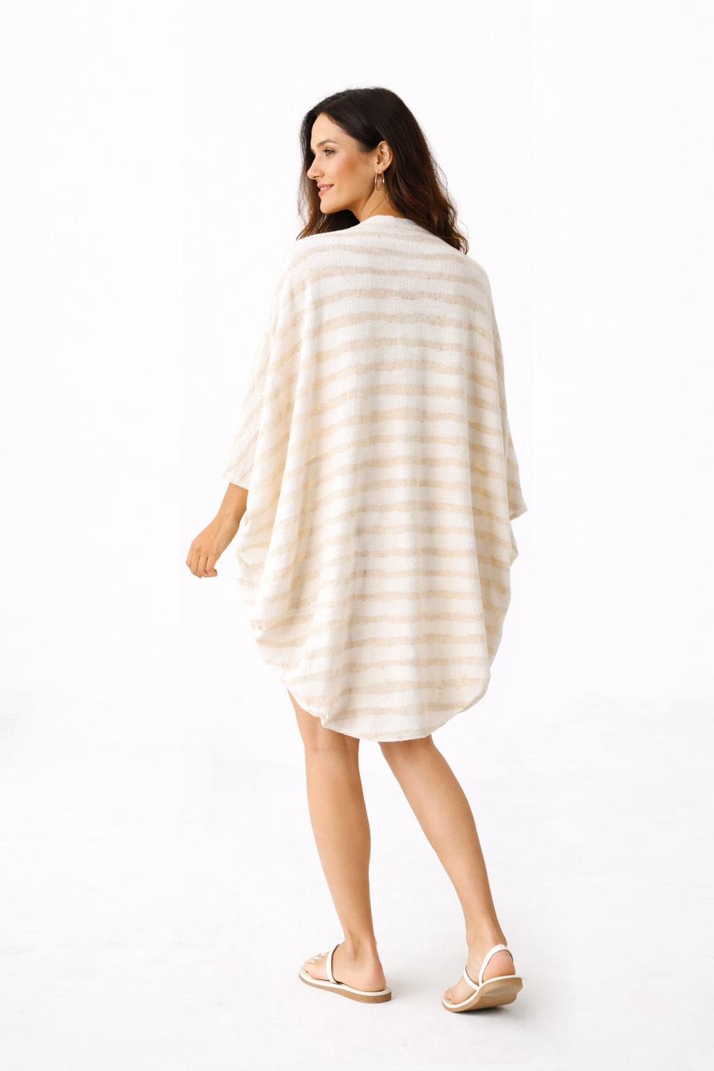 Natural Beige Knit Iris Kimono