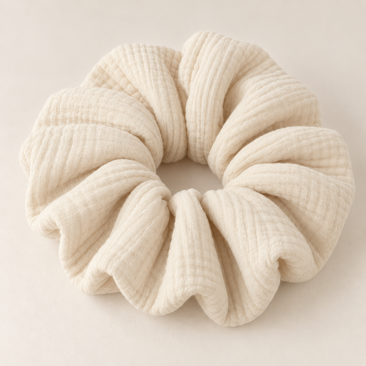 Forest Green Organic Cotton Scrunchie