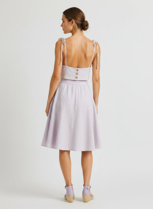 Kyma Linen Set - Lavender