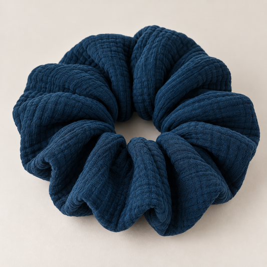 Crimson Organic Cotton Scrunchie