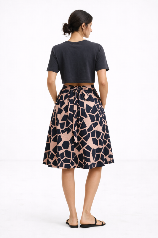Pieces of the Earth Kora Skirt Salmon